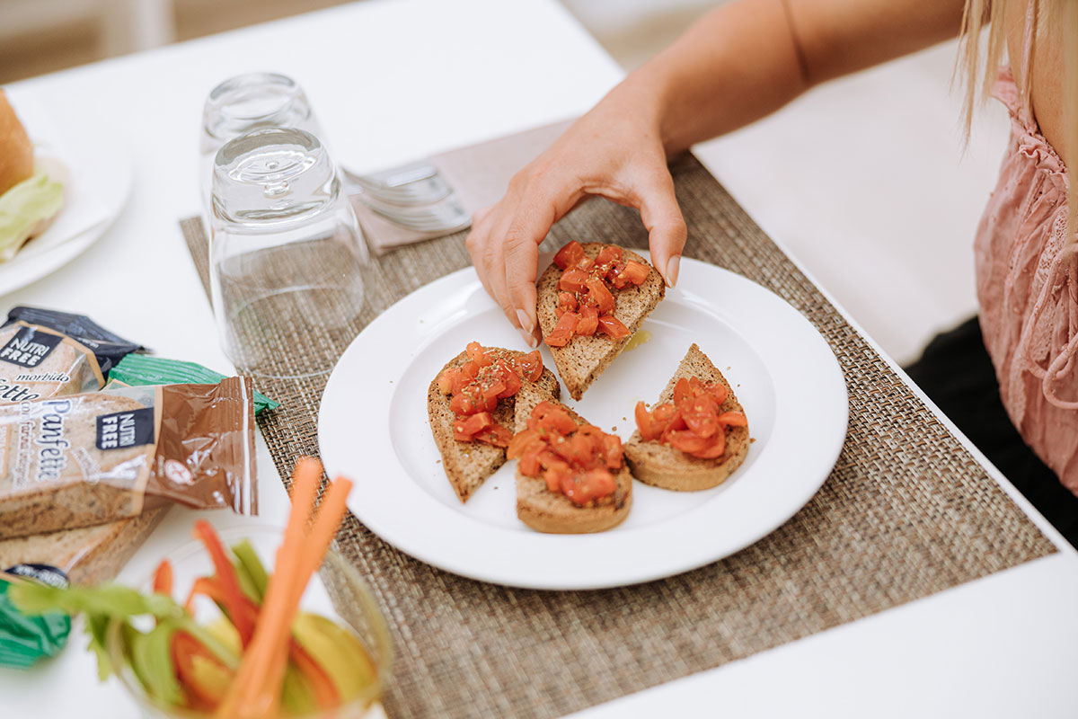 Panfette Nutrifree con pomodorini